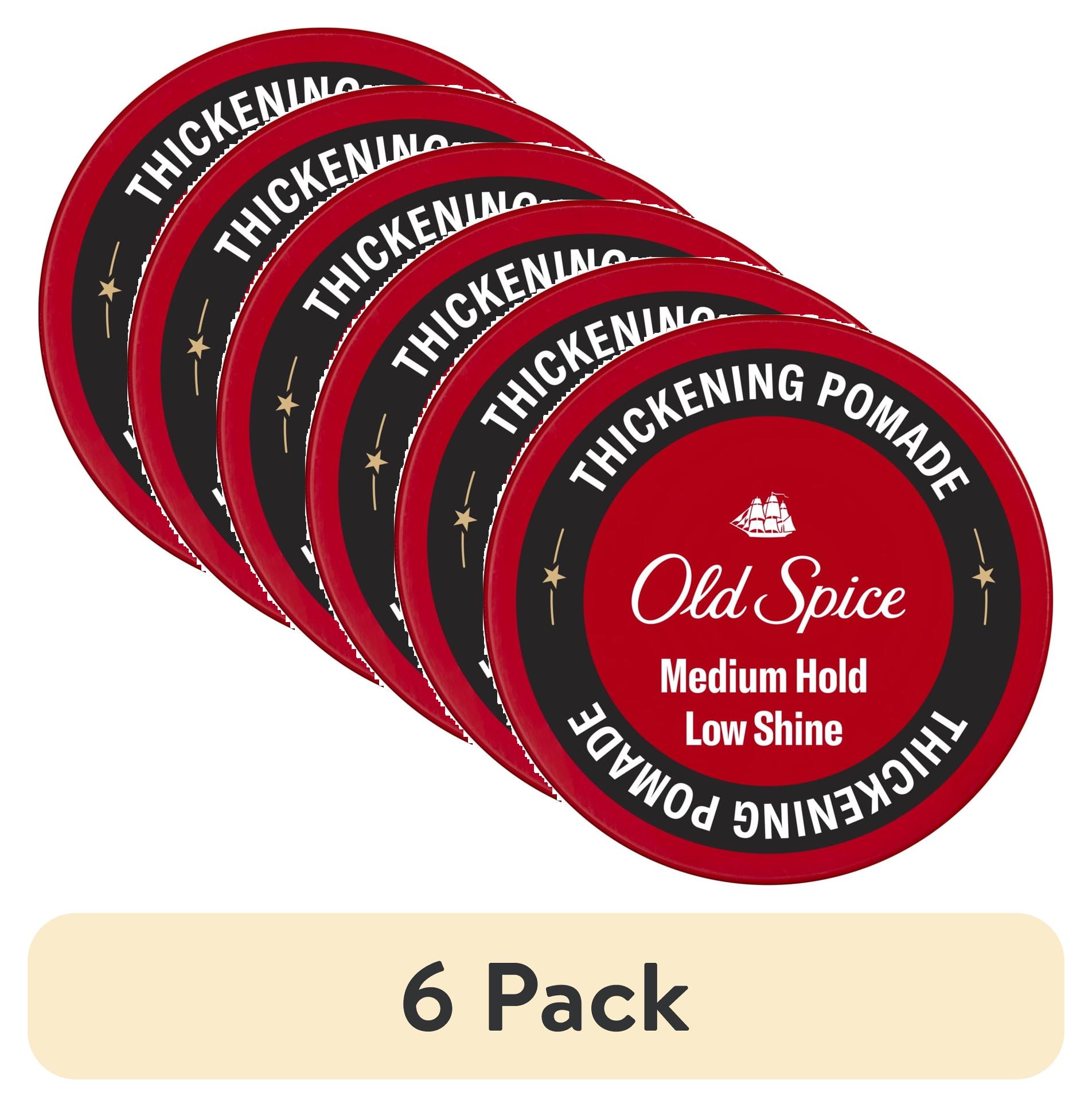 (6 pack) Old Spice Thickening Pomade for Men, Medium Hold with Low Shine, 2.22 oz