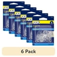 thumbnail image 1 of (6 pack) Ook Suction Cup Hooks, Suction Cup Hangers, Large, 5 lbs, PVC, Clear, 3 pack, 1 of 13