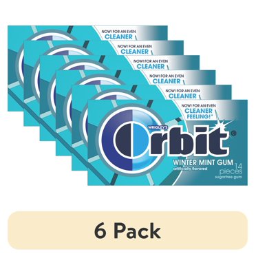 Wrigley's Orbit Winterfrost Chewing Gum – 30 Packs (300 Pieces Total) – Full Case