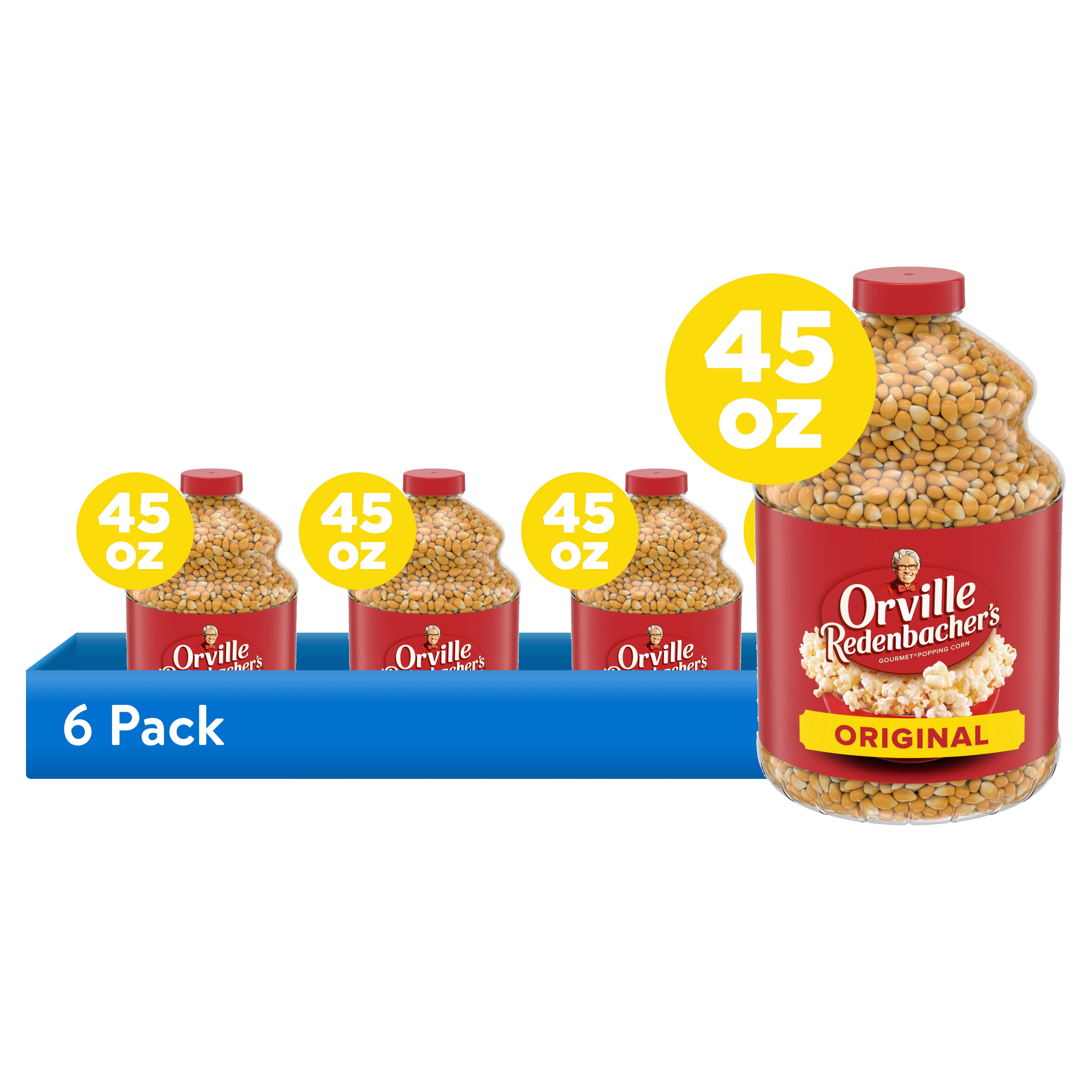 (6 pack) (6 pack) Orville Redenbacher's Original Gourmet Yellow Popcorn Kernels, 45 oz.
