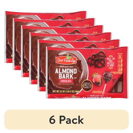 (6 pack) Our Family Chocolate Almond Bark - 24oz