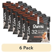 6 pack OWYN Pro Elite 32g High Protein Shakes, Sea Salt Caramel, 11.15 fl oz, 4 Count