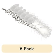 (6 pack) Ozark Trail 1/16 oz White Inline Spinner