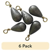 (6 pack) Ozark Trail Bass Cast 1/4oz, Fishing Weights, Product Size 2.3x1.08cm