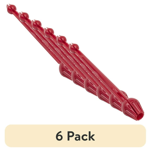 (6 pack) Ozark Trail Fishing Hook Disgorger - Red