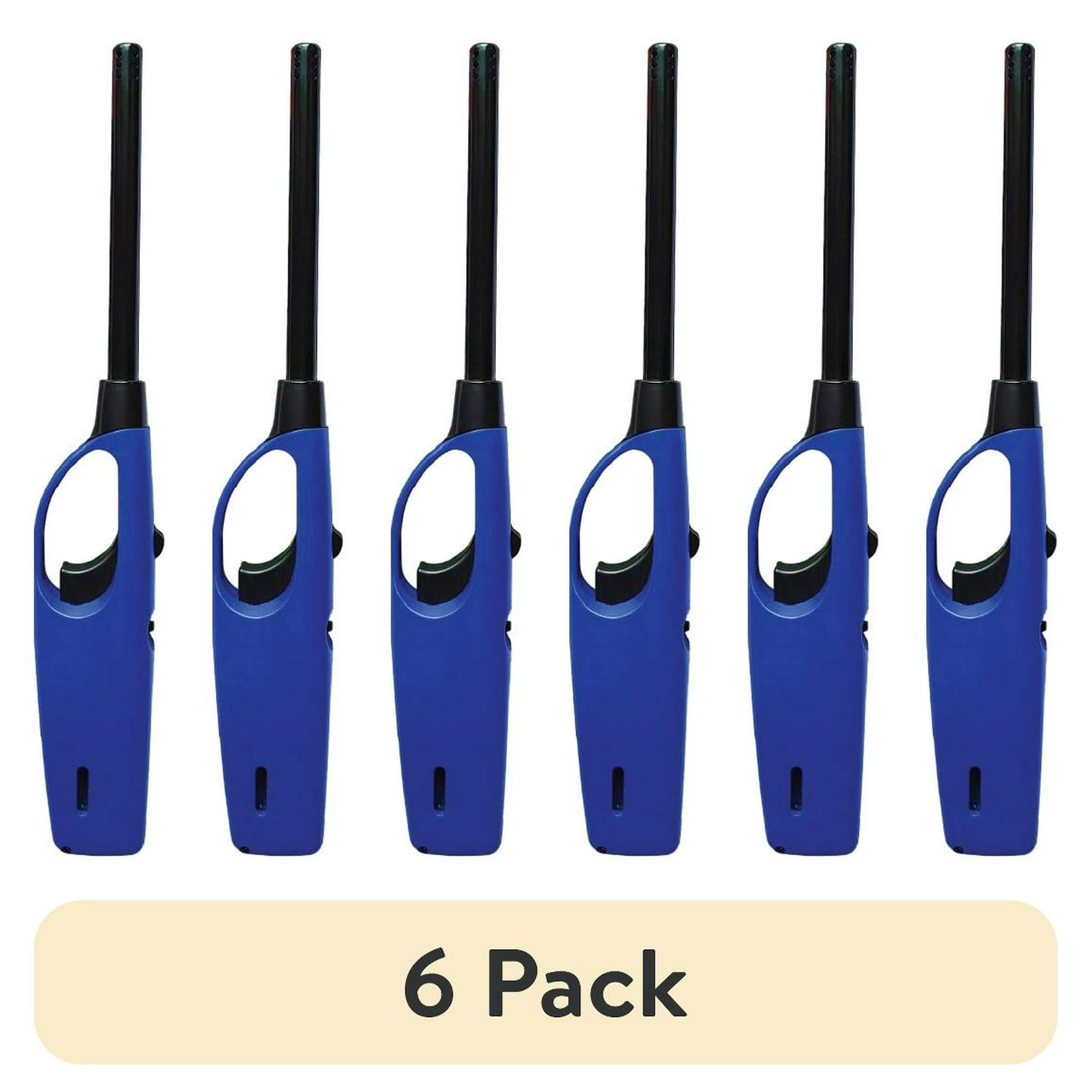 (6 pack) Ozark Trail Multipurpose Utility Lighter, Blue