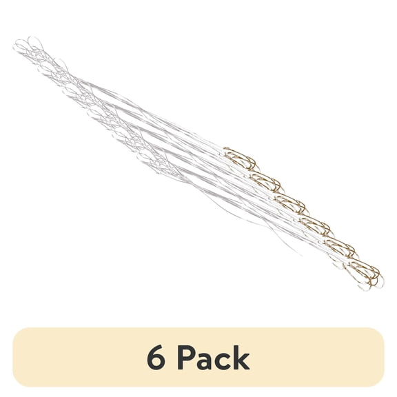(6 pack) Ozark Trail Bronze Baitholder Snelled Fishing Hooks, Size 4, 8-Pack