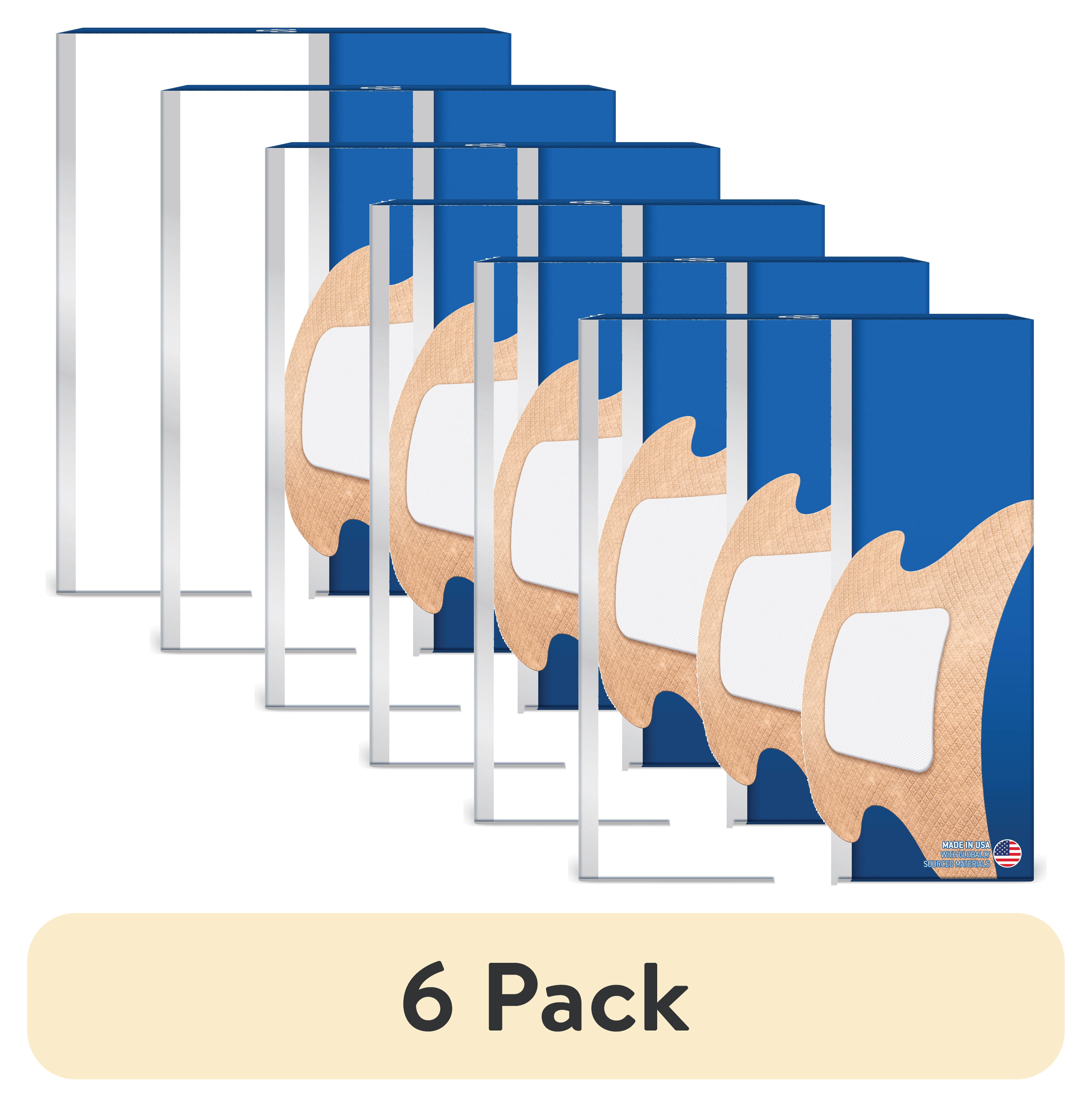 (6 pack) PERF FABRIC KN/EL H SHAPE 4X3 6CT