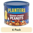 thumbnail image 1 of (6 pack) PLANTERS Redskin Spanish Peanuts, Roasted Salted Peanuts, Plant Based Protein, 12.5 oz Steel Can, 1 of 16
