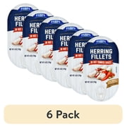 (6 pack) Pampa Herring Fillets in Hot Tomato Sauce, 6 oz Can