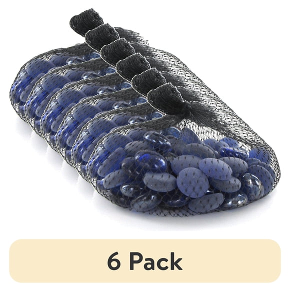 (6 pack) Panacea Cobalt Blue Glass Loose Gemstone, 10 oz