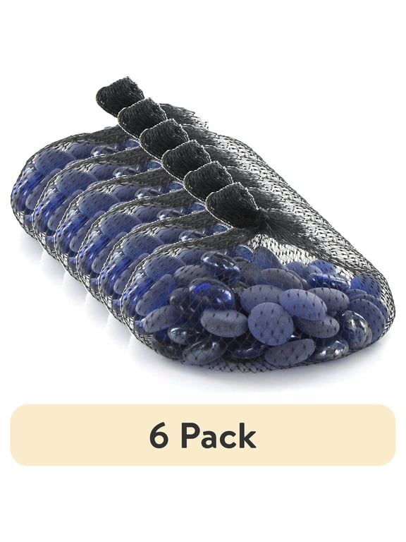 (6 pack) Panacea Cobalt Blue Glass Loose Gemstone, 10 oz