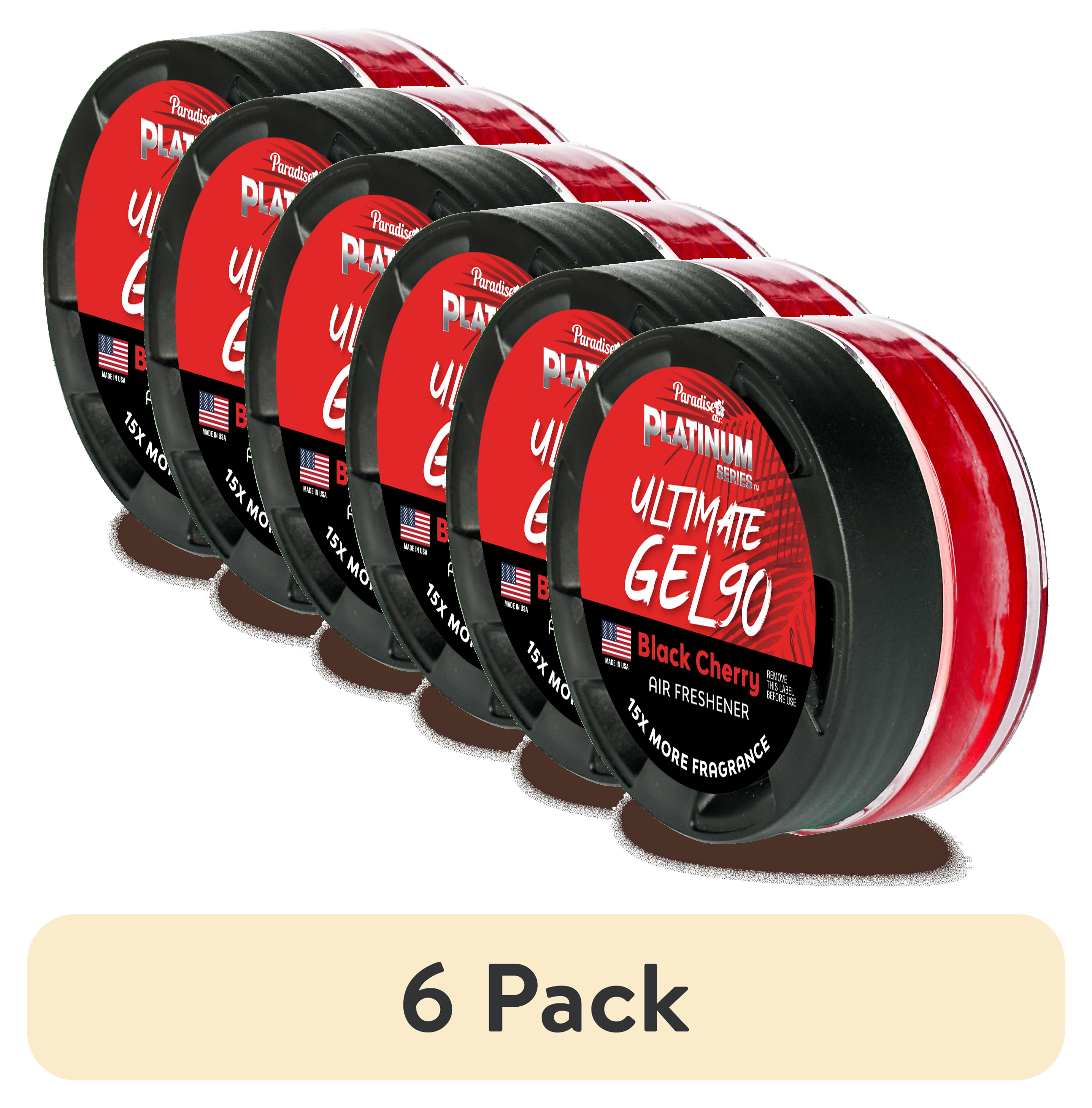 4 pack) Paradise Air Platinum Series Ultimate Gel 90 Air Freshener