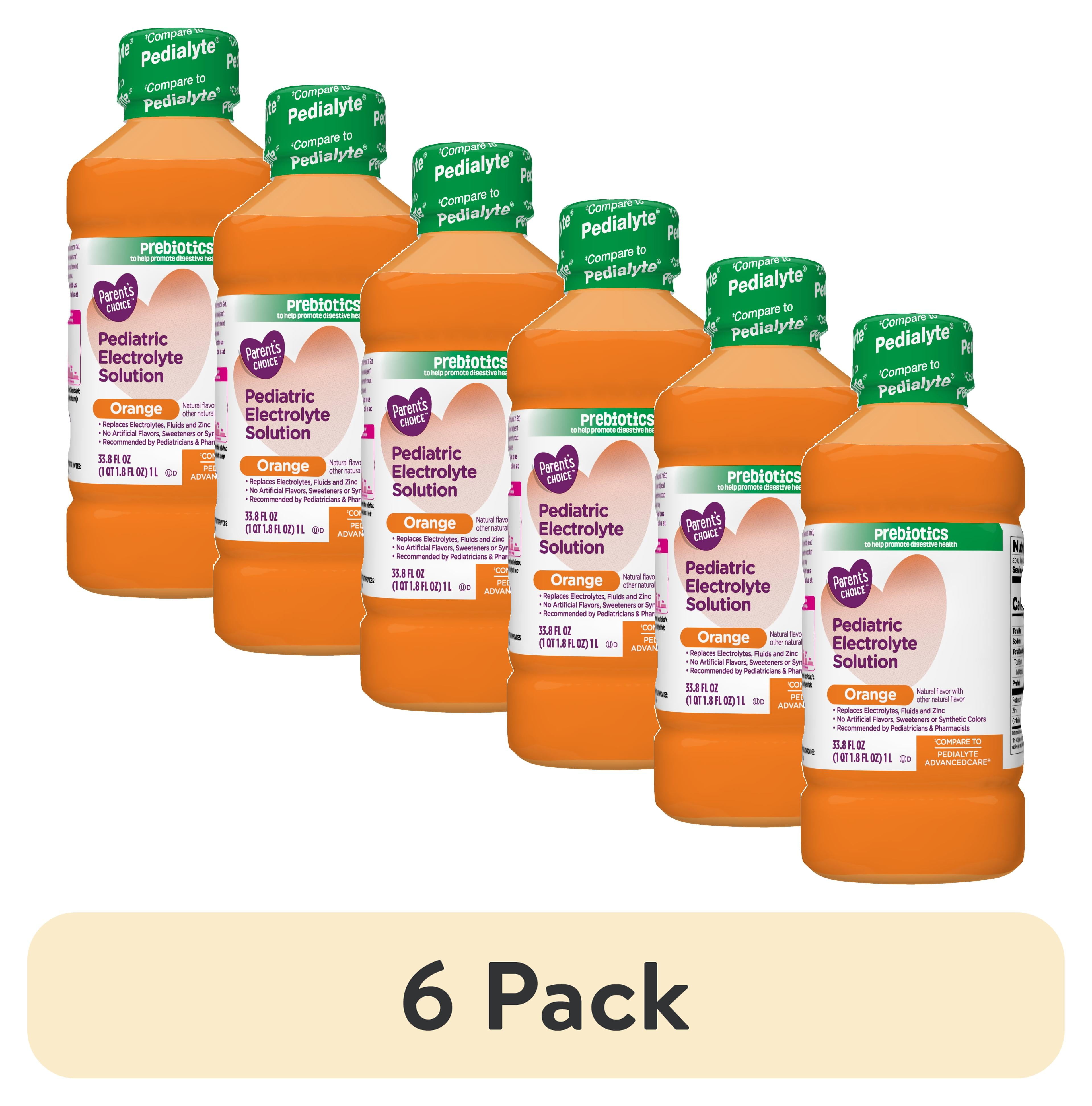 (6 pack) Parent's Choice Advantage Care Electrolyte Solution, Orange ...