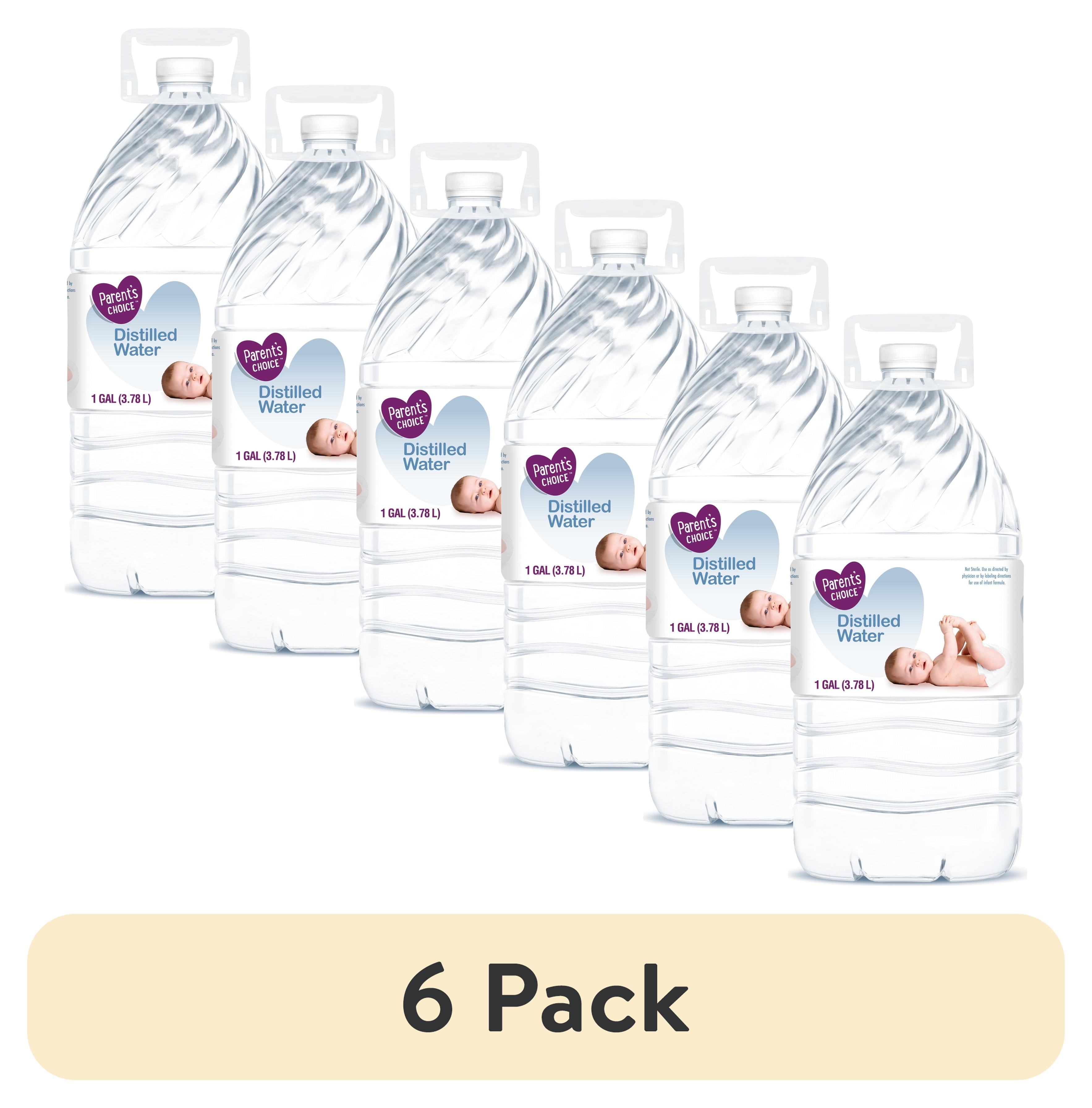 6 pack) Parent's Choice Distilled Water, 1 Gallon Bottle - Walmart.com