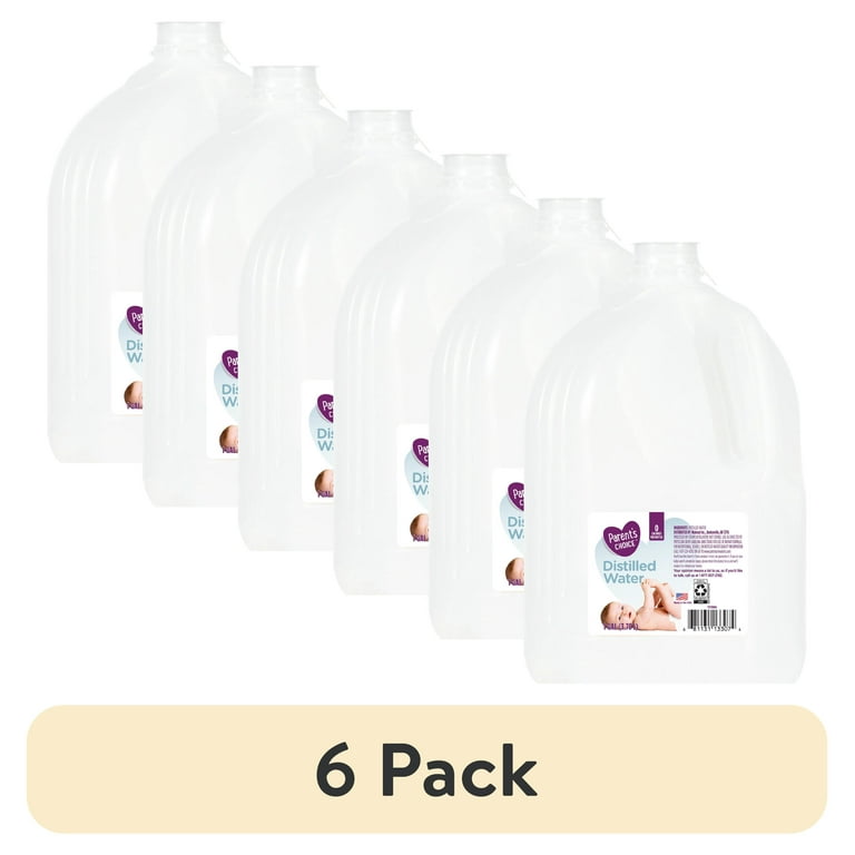6 pack) Parent's Choice Distilled Water, 1 Gallon - Walmart.com