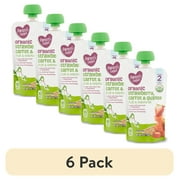 (6 pack) Parent's Choice Organic Strawberry, Carrot & Quinoa Fruit & Veg Puree, Stage 2, 4 oz