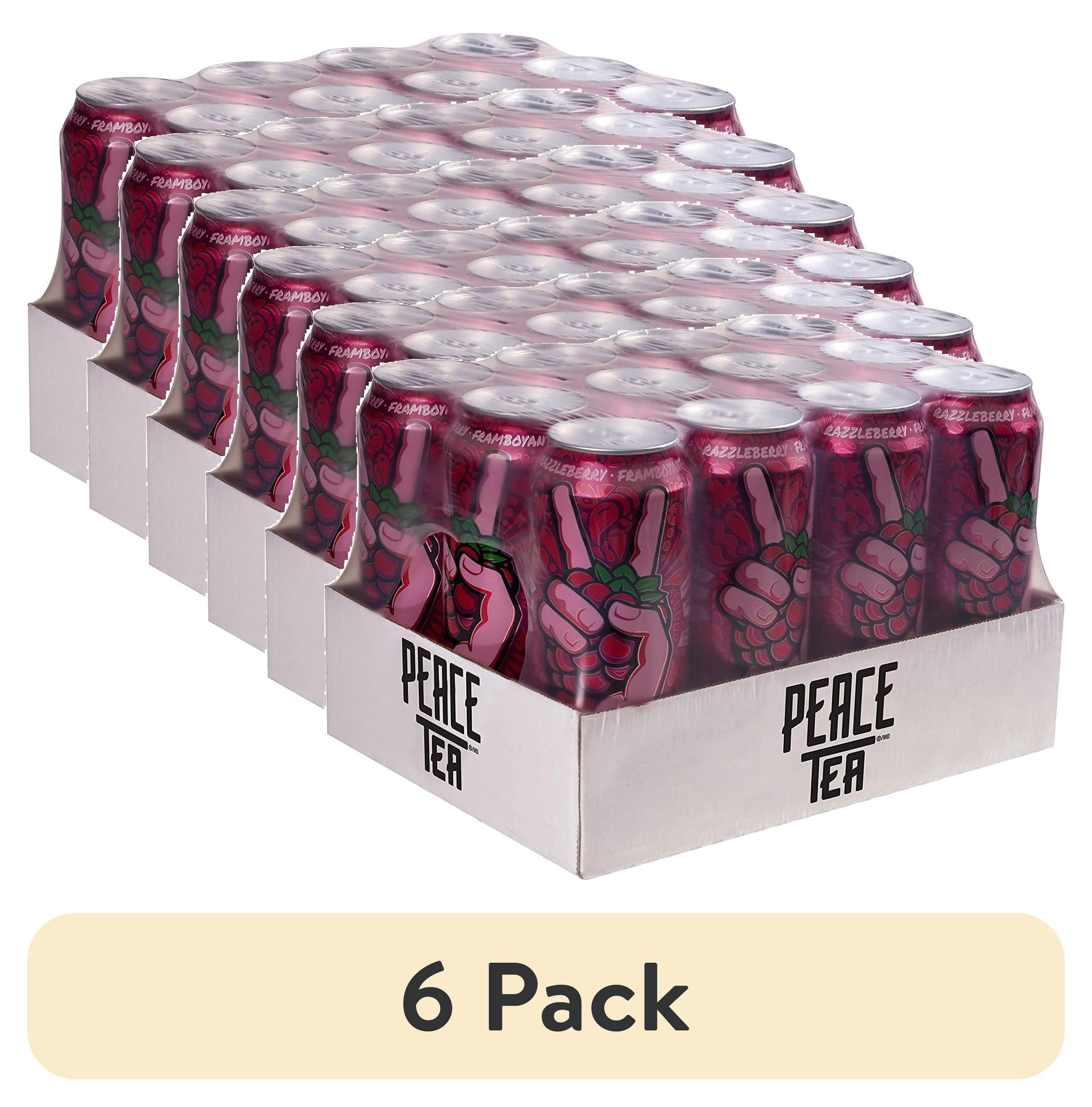 (6 pack) Peace Tea Iced Tea Razzleberry Raspberry Flavor Case of 12 ...