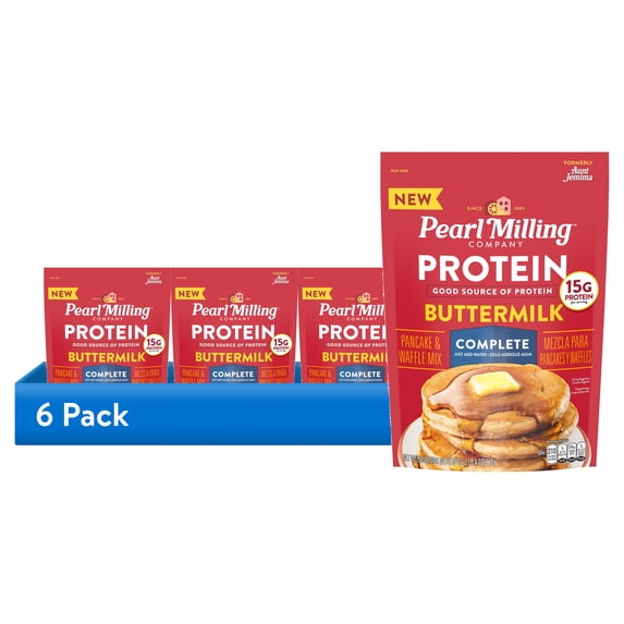 (6 pack) Pearl Milling Company Buttermilk Pancake Mix with Protein, 20 oz