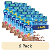 6 pack PediaSure Grow & Gain with Immune Support, 7g Protein, Chocolate, 8-fl-oz Bottle, Pack of 6
