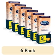 6 pack Pedialyte Electrolyte Powder, Orange, 8 Powder Packets