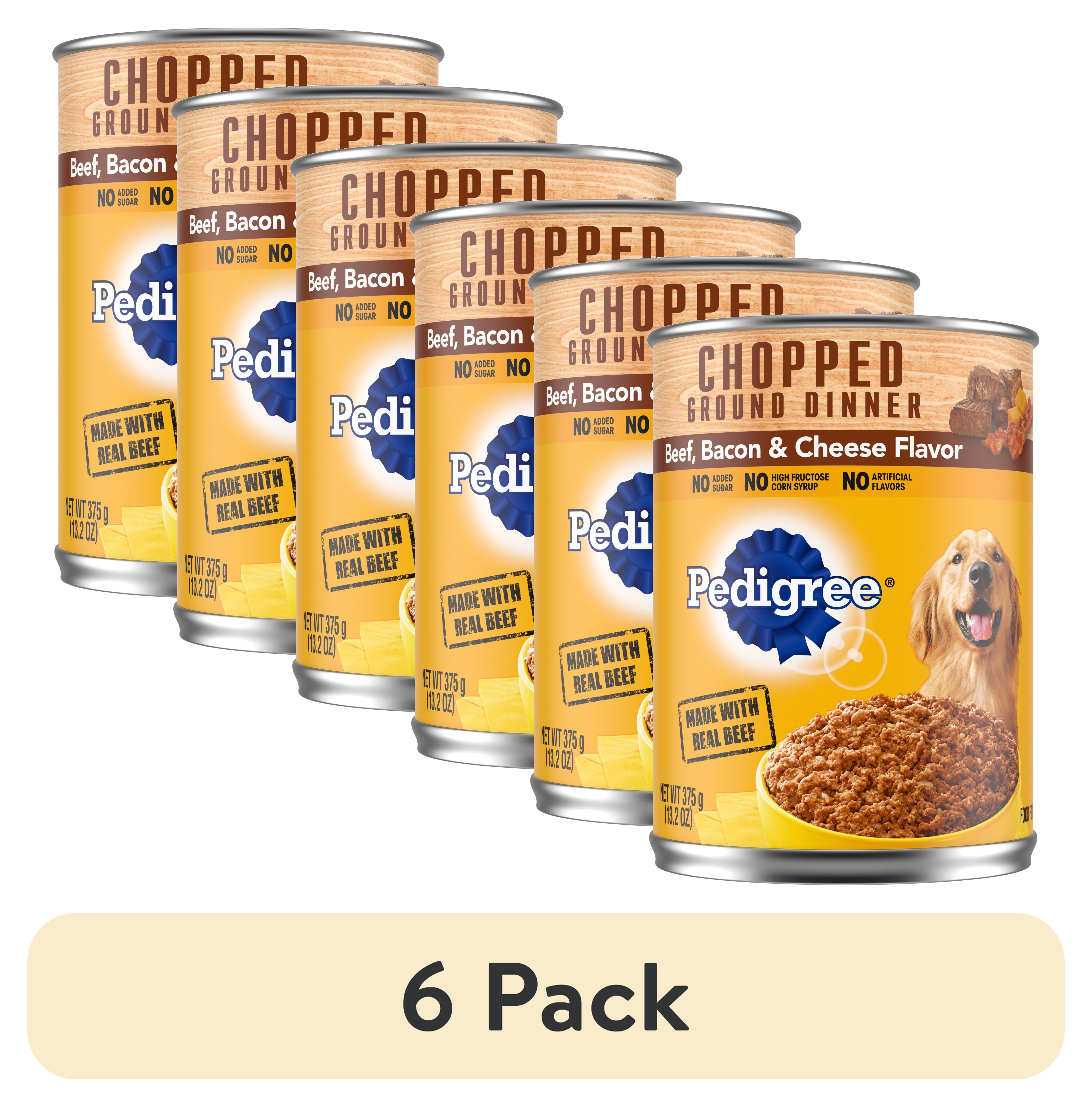 Pedigree Hearty Meaty Dog Food: Beef, Bacon & Cheese Chopped