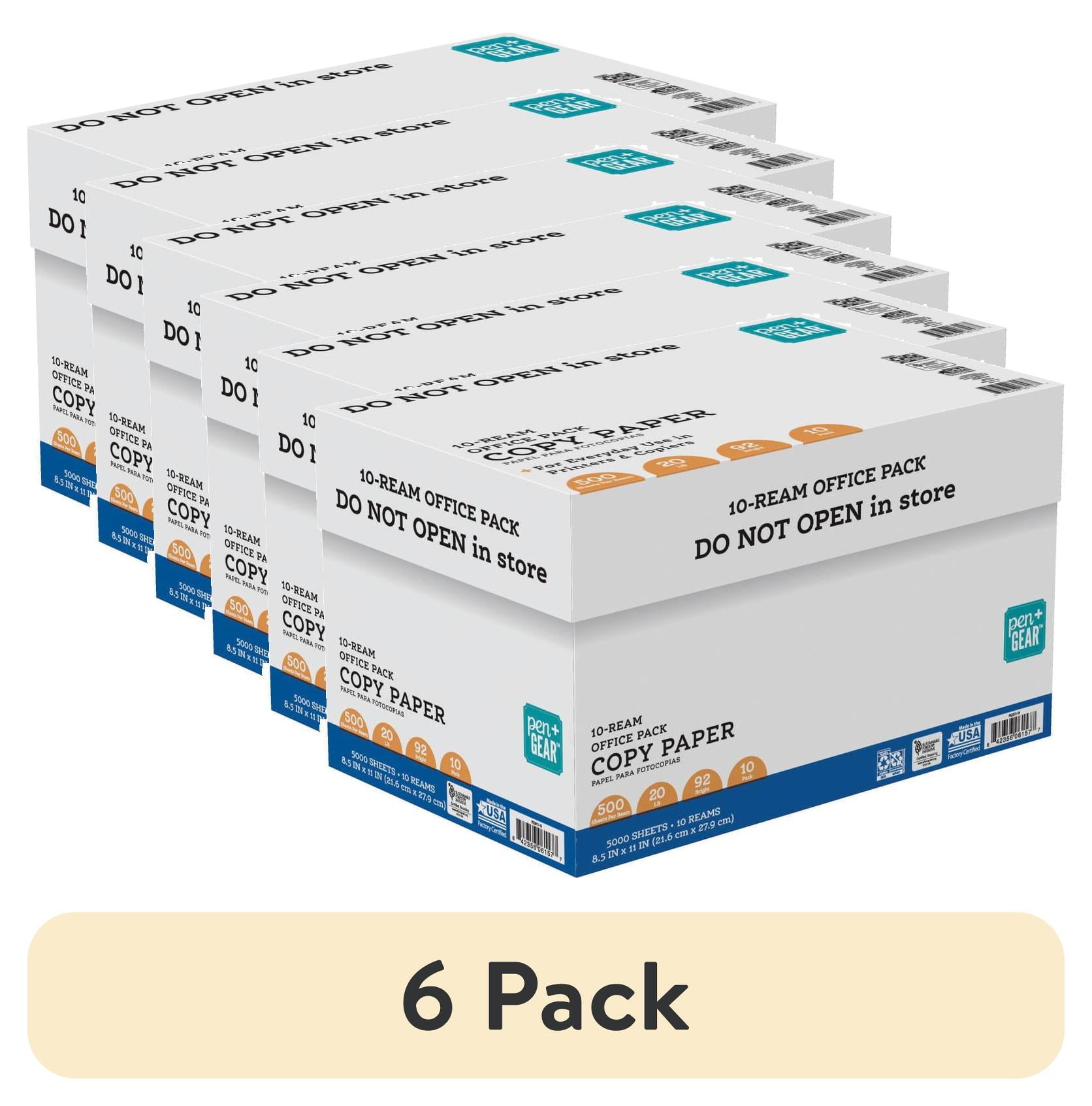 6 pack) Pen+Gear Copy Paper, 8.5