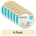 thumbnail image 1 of (6 pack) Pen+Gear Masking Tape, 1.14 in x 54.6 yd, Brown, 1 Roll, 1 of 7