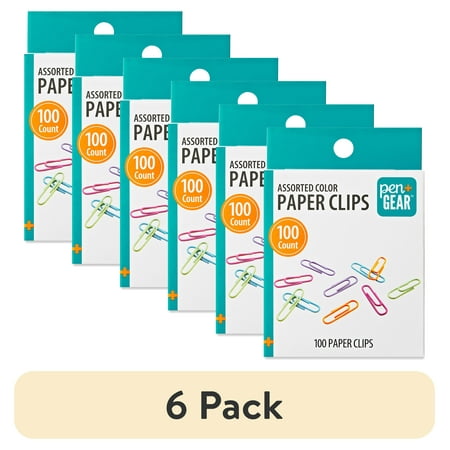 (6 pack) Pen+Gear Paper Clips, Assorted Colors, 100 Count price history and forecast - Pen+Gear 583446037