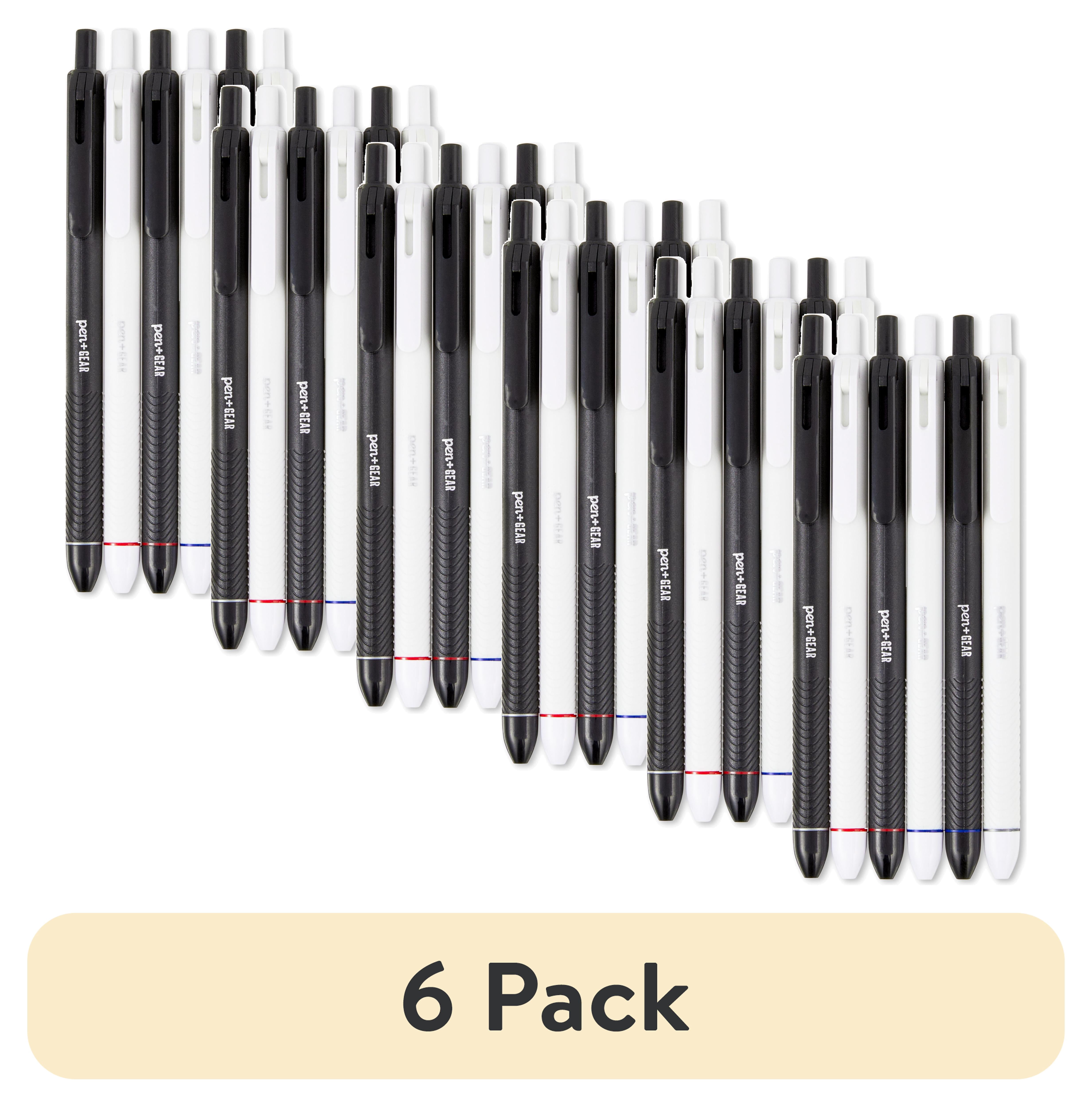 (6 pack) Pen+Gear Retractable Gel Pens, 0.7 mm, Assorted Colors, 6 Count
