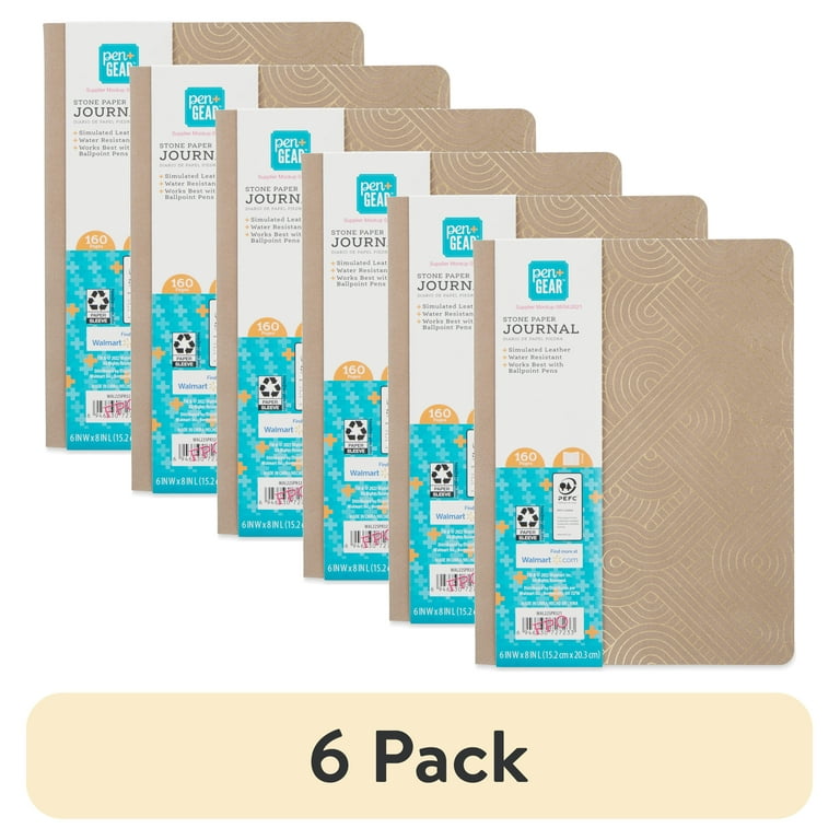 6 pack) Pen+Gear Stone Paper Journal - Walmart.com