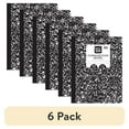thumbnail image 1 of (6 pack) Pen+Gear Wide Ruled Composition Book, 7.5" x 9.75", Black and White, 100 Sheets, 1 of 13