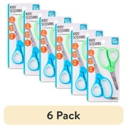 (6 pack) Pen+Gear 5-inch Blunt-tip Kids Scissors, School Supplies, 2-pack,  Blue & Green