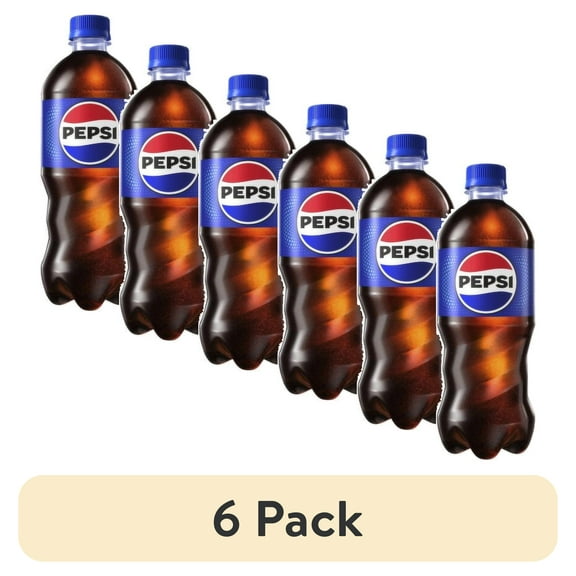(6 pack) Pepsi Soda Cola 20 Fl Oz