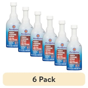 (6 pack) Permatex 30303 Power Steering - Stop Leak, Effectively Stops Power Steering System Leaks While Revitalizing Seals and O-Rings, 12 oz