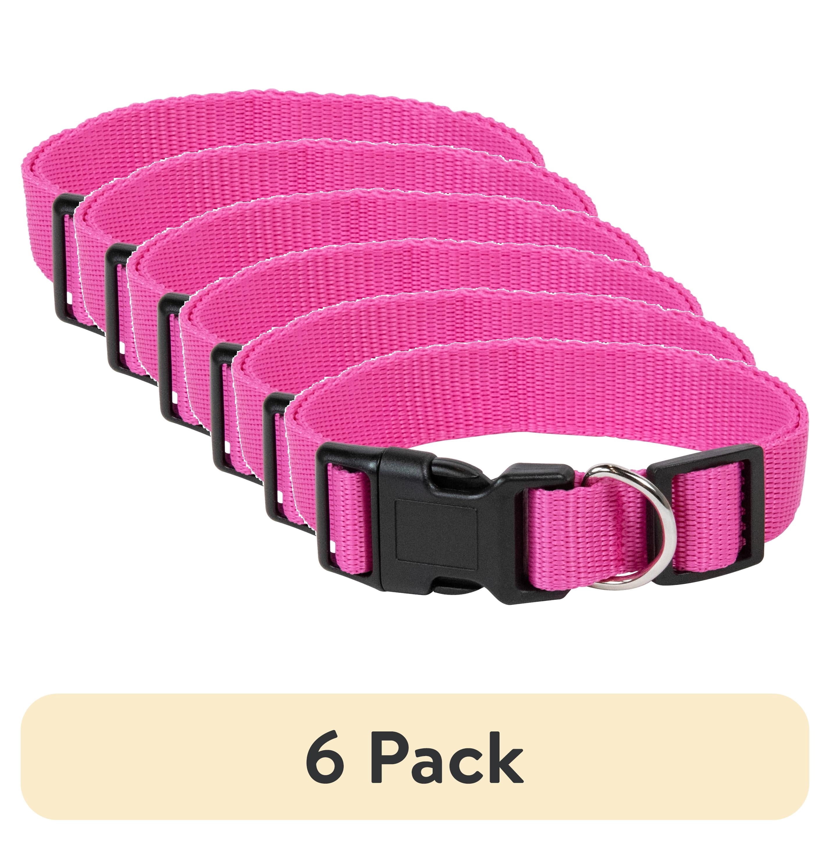 (6 pack) Pet Champion Dog Collar Large Pink, 1.0 CT