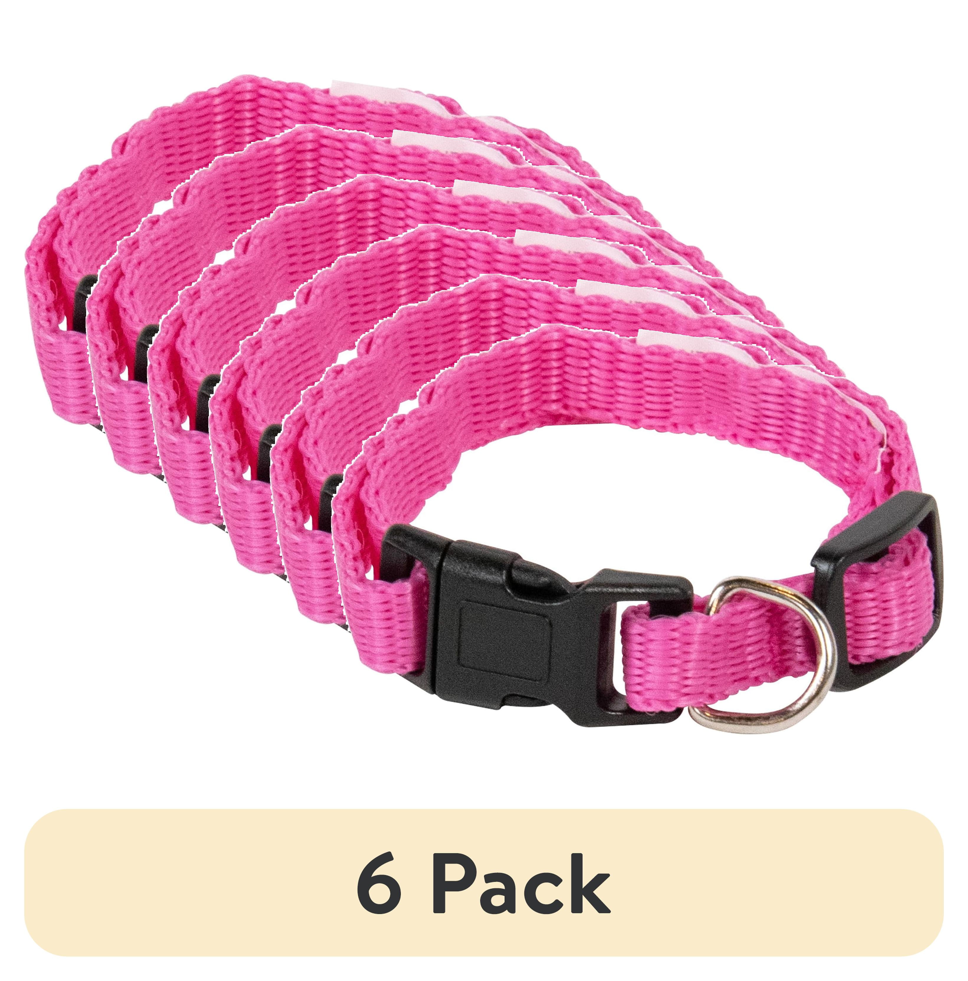(6 pack) Pet Champion Dog Collar Small Pink, 1.0 CT