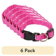 (6 pack) Pet Champion Dog Collar Small Pink, 1.0 CT