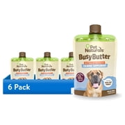 6 pack Pet Naturals Calming Busy Butter Extra Strength, Peanut Butter for Dogs, 6oz Squeeze Pouch