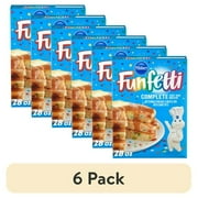 (6 pack) Pillsbury Funfetti Complete Buttermilk Pancake and Waffle Mix, 28 oz Box