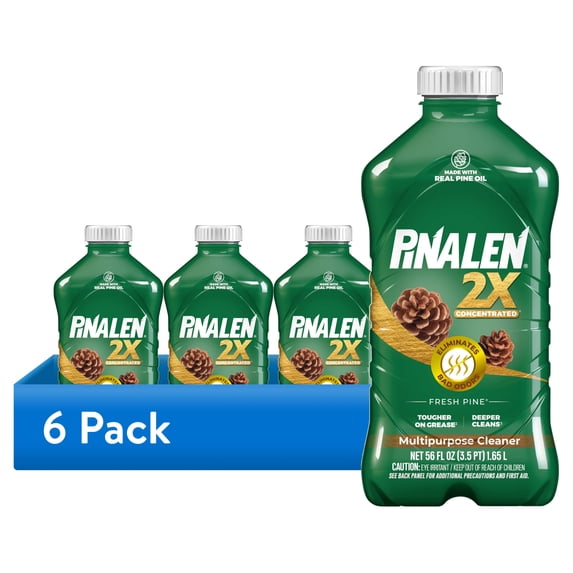 (6 pack) Pinalen 2X Multipurpose Cleaner - Fresh Pine Scent (56 fl oz)