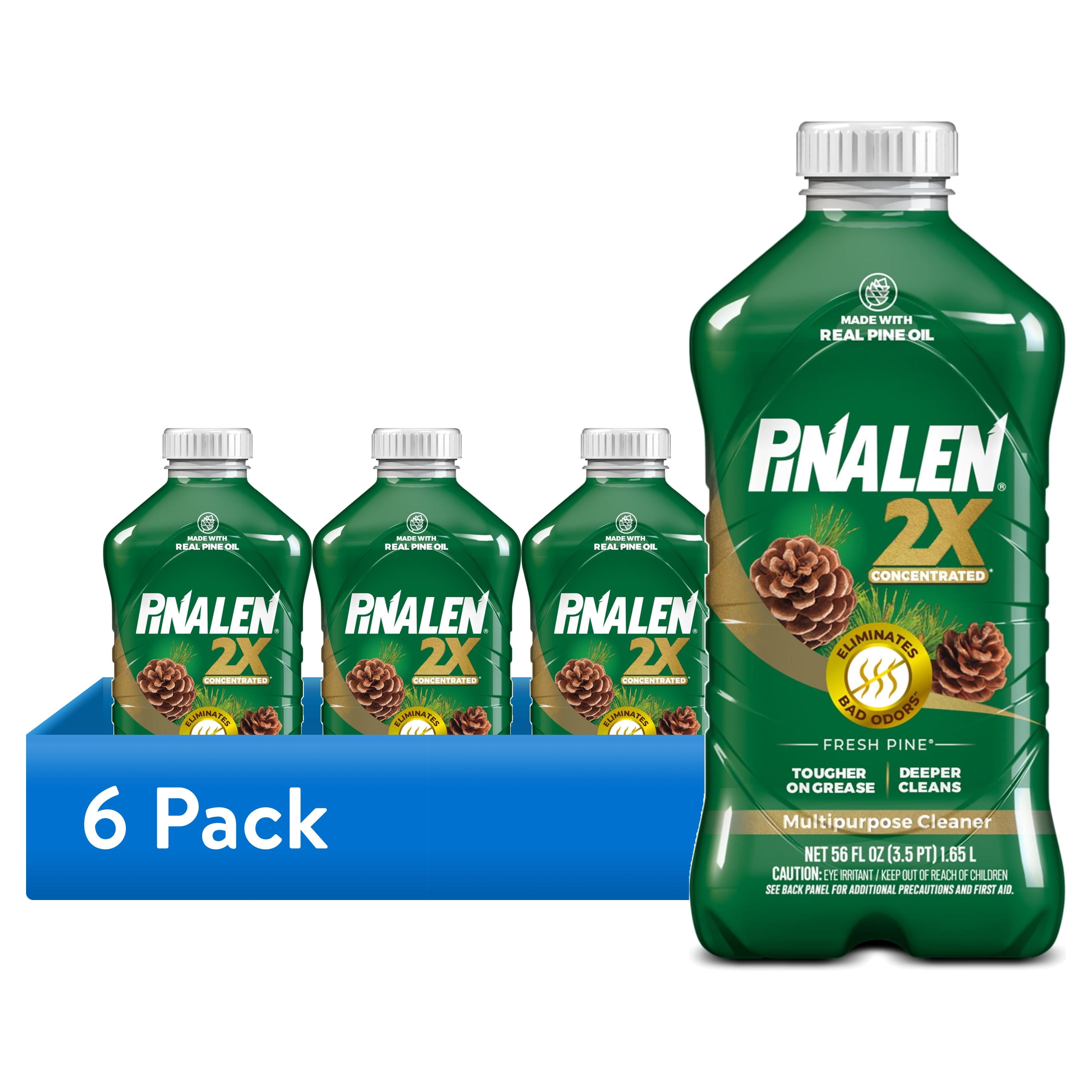 (6 pack) Pinalen 2X Multipurpose Cleaner - Fresh Pine Scent (56 fl oz)