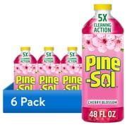 6 pack Pine-Sol Multi-Surface All Purpose Cleaner, Cherry Blossom, 48 fl oz