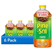 6 pack Pine-Sol Multi-Surface Floor Cleaner, Original, 60 Fluid Ounces