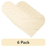 Plaid Wood Surface, Heart Shaped Plaque, 1 Piece, 12 1/2" x 12 1/8", Unfinished Wood