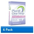 thumbnail image 1 of (6 pack) Plan B One-Step Emergency Contraceptive 1 Tablet, 1.5 mg, 1 of 7