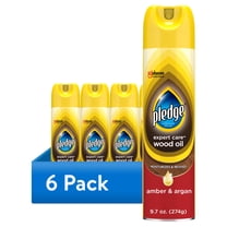 (6 pack) Pledge Spray Furniture Polish, Amber and Argan Scent, 9.7 Ounce