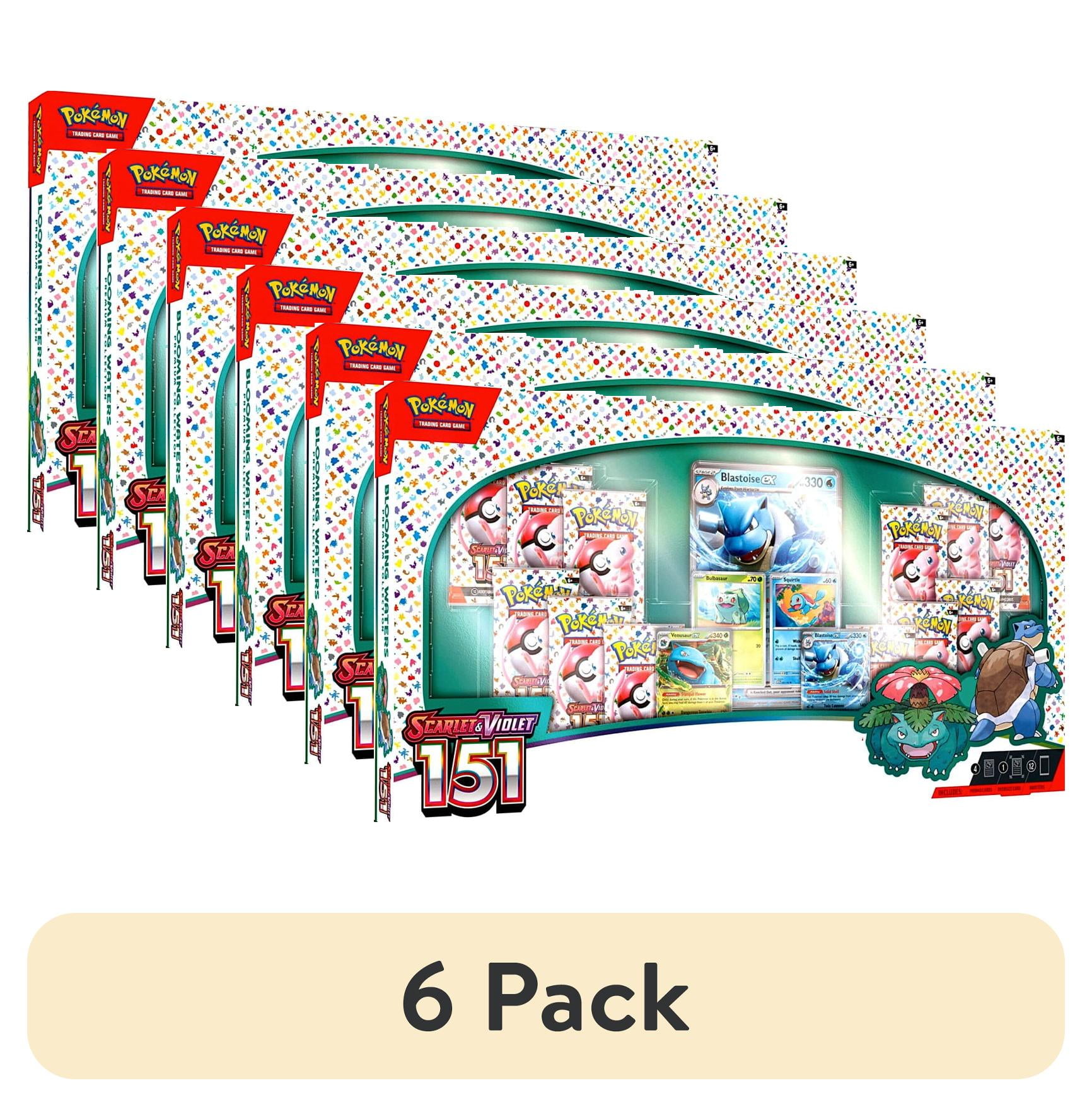 6 pack) Pokemon Scarlet & Violet 151 Blooming Waters Premium Collection Box - Walmart.com 6 pack) Pokemon Scarlet & Violet 151 Blooming Waters Premium Collection Box - Walmart.com