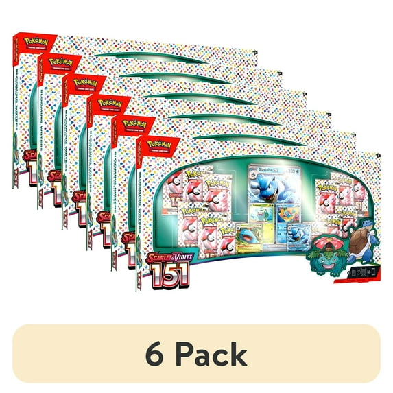 (6 pack) Pokemon Scarlet & Violet 151 Blooming Waters Premium Collection Box
