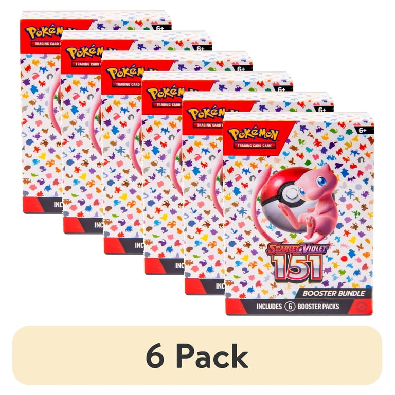 6 pack) Pokmon Trading Card Games Scarlet & Violet 3.5 151 Booster Bundle  - Walmart.com